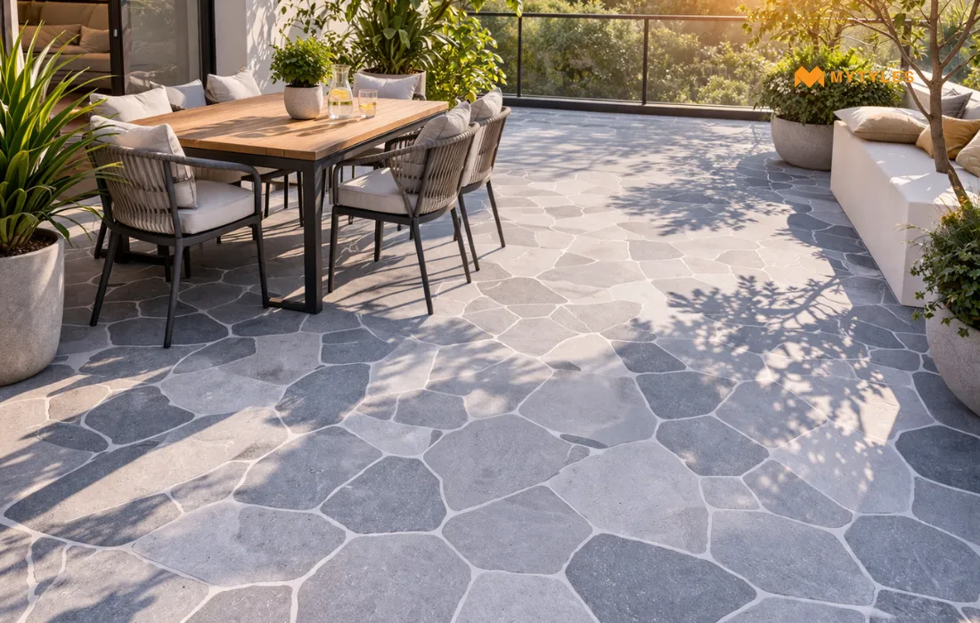 Grey Antiskid Terrace Tile